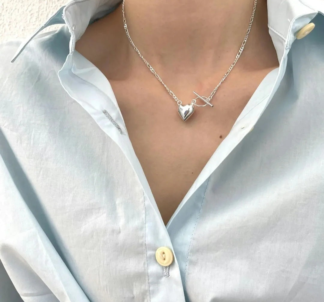 Sterling Silver Heart Necklace