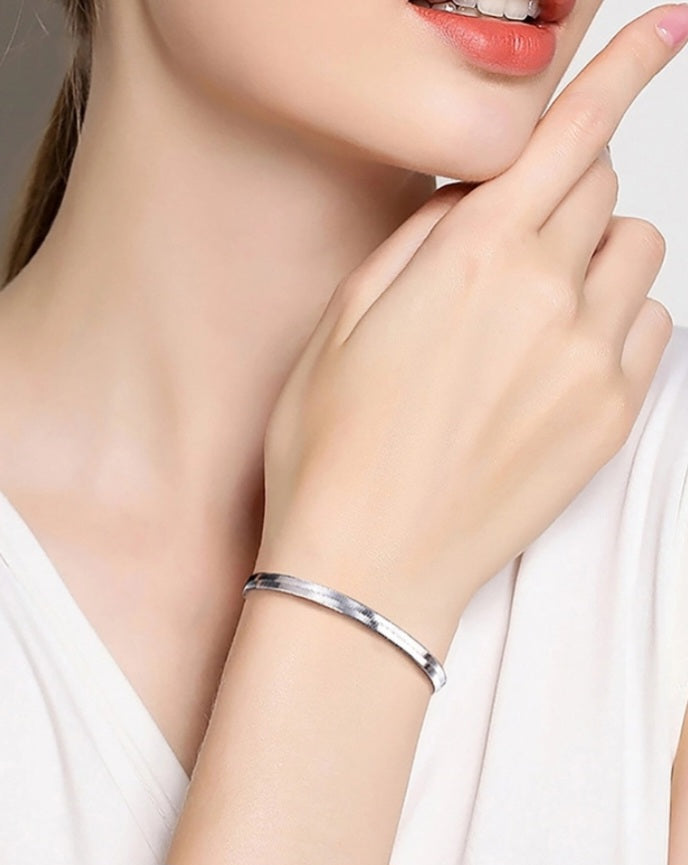 Simple Style 925 Sterling Silver Bracelet