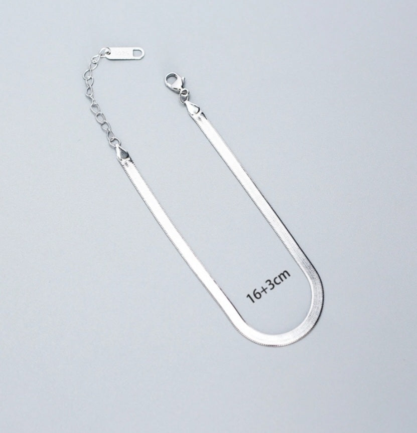 Simple Style 925 Sterling Silver Bracelet