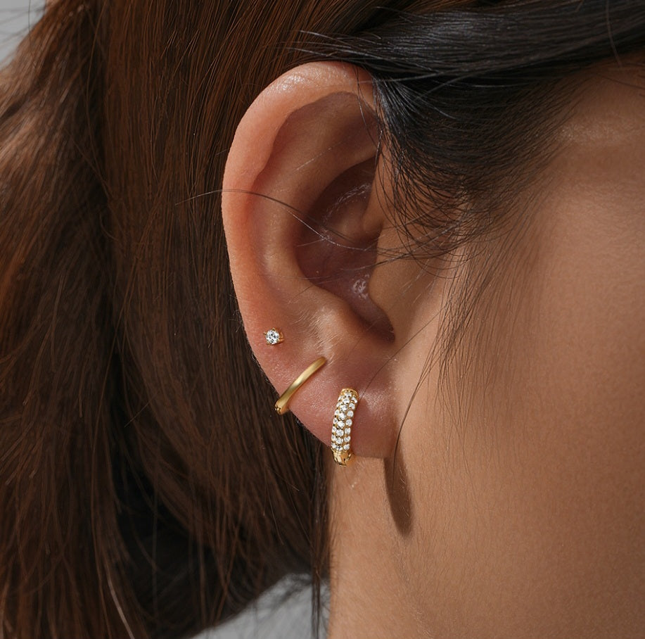 Sterling Silver 3 Piece Earrings