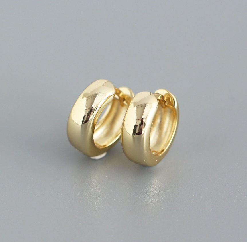Sterling Silver Round Earrings