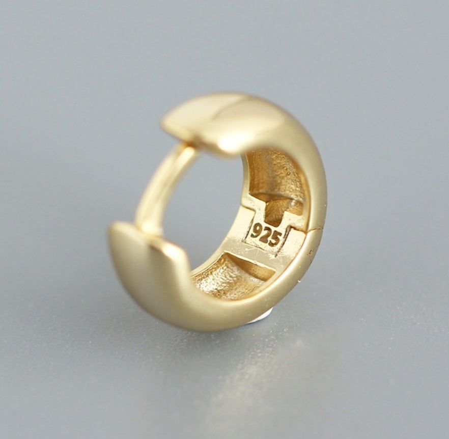 Sterling Silver Round Earrings