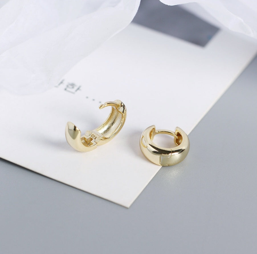 Sterling Silver Round Earrings