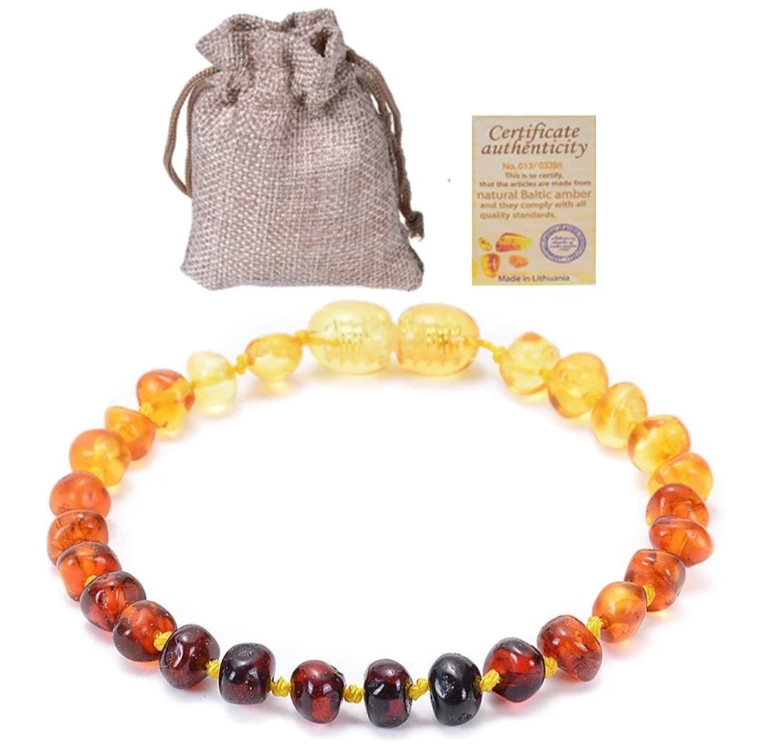 Baby Teething Amber bead Bracelets