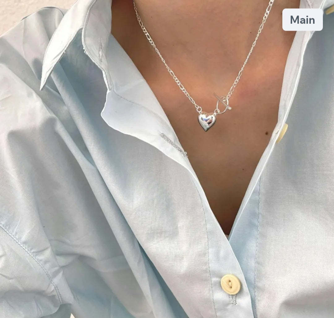 Sterling Silver Heart Necklace