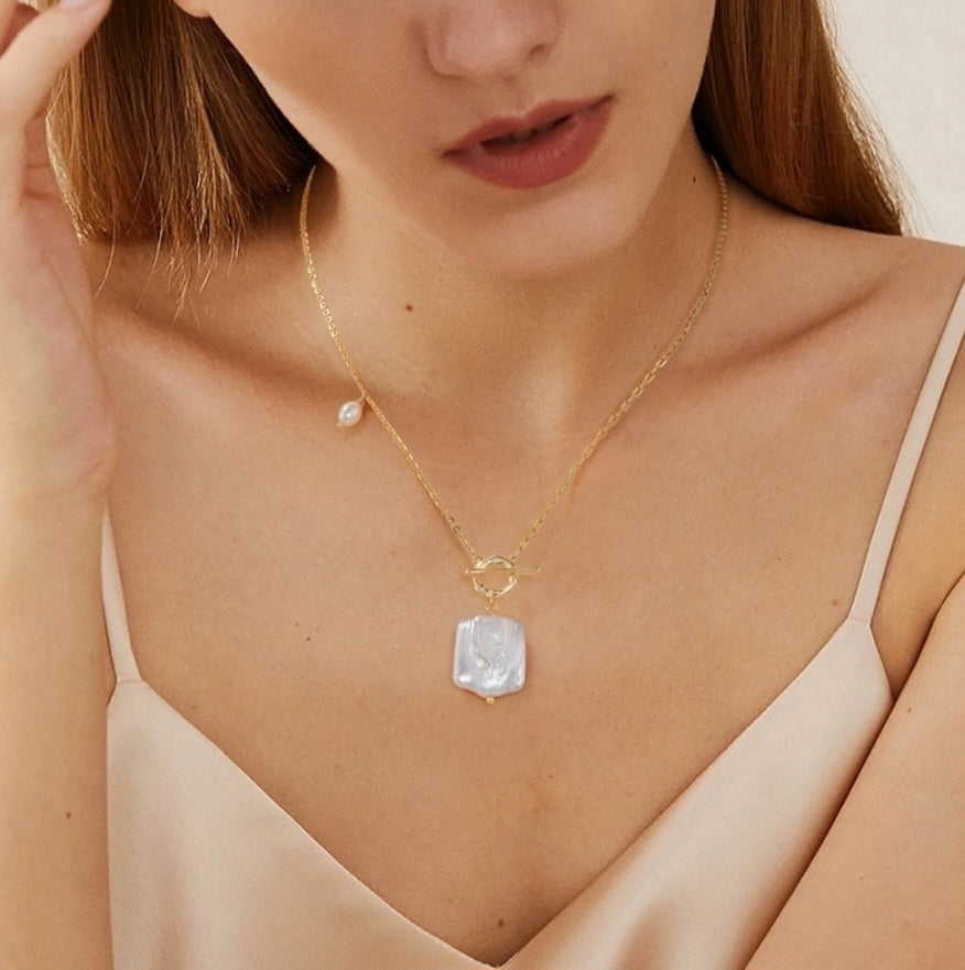 Freshwater Pearl 925 Sterling Silver Necklace