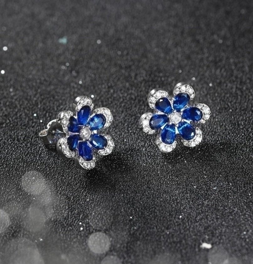 Floral Sterling Silver Studs