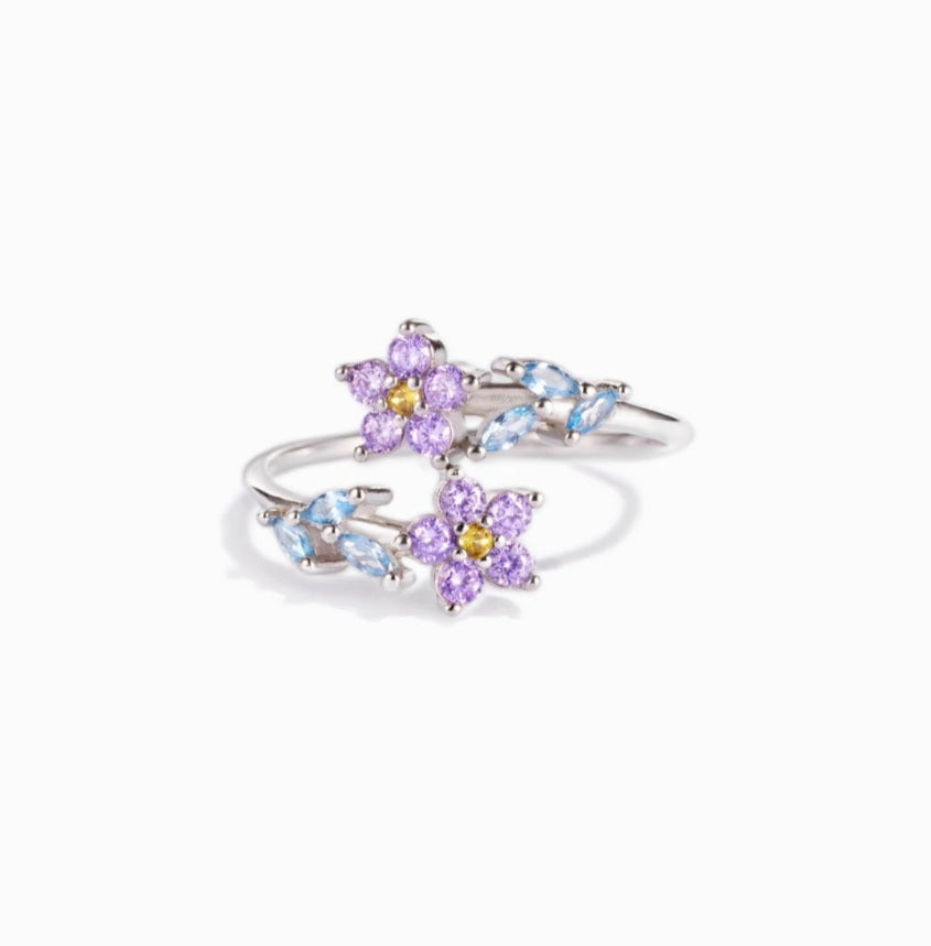 Floral Sterling Silver Ring