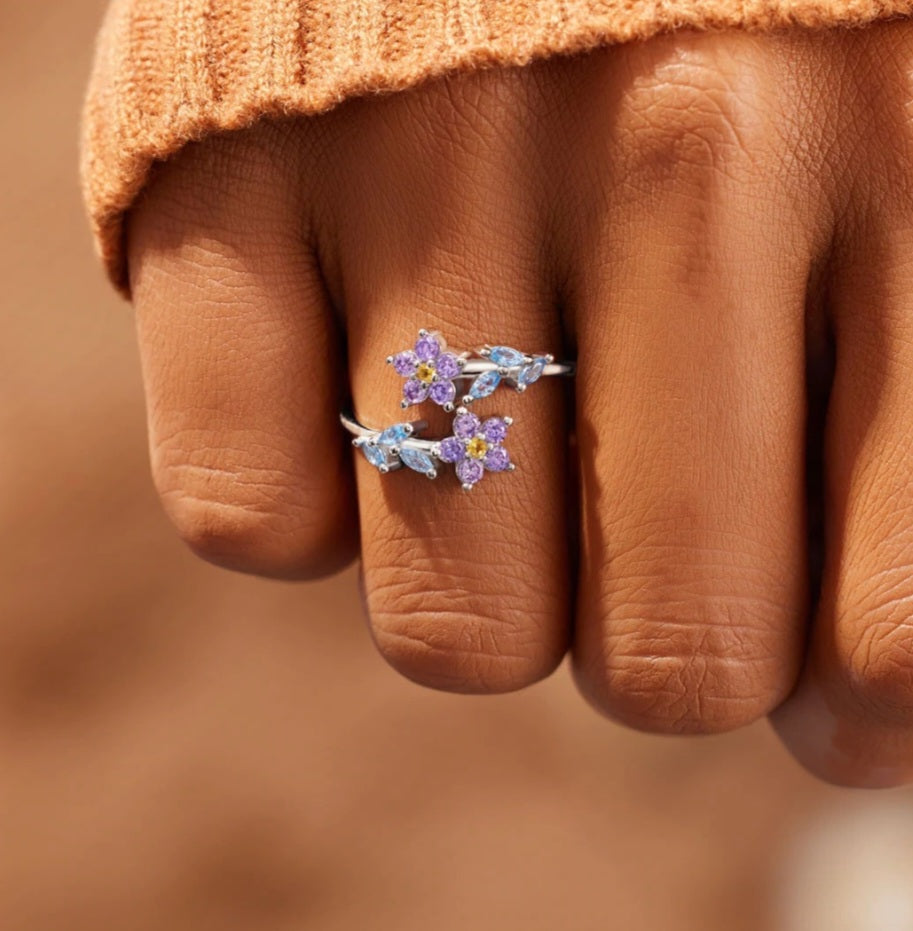 Floral Sterling Silver Ring