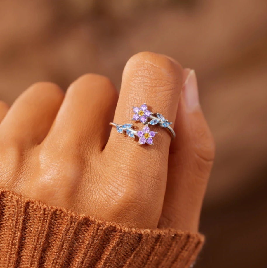 Floral Sterling Silver Ring