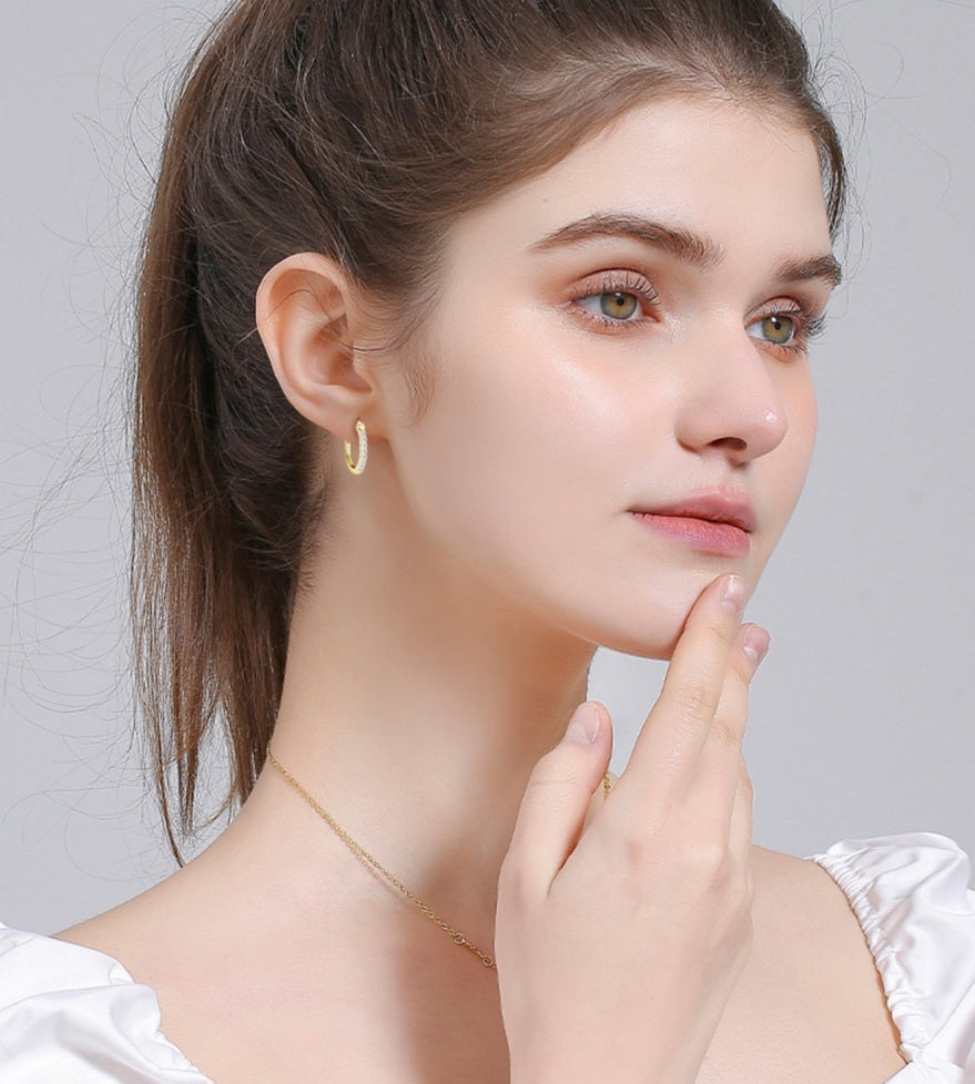 Sterling Silver Round Earrings