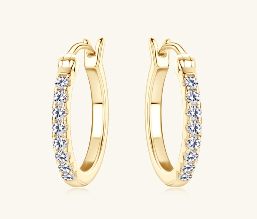 Sterling Silver Round Earrings