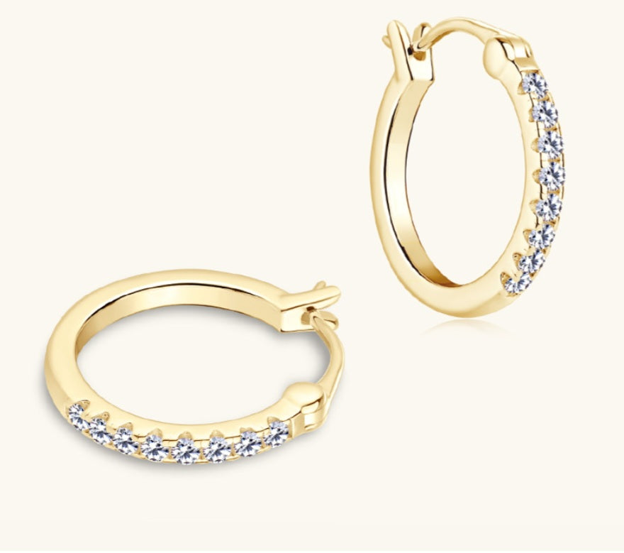 Sterling Silver Round Earrings