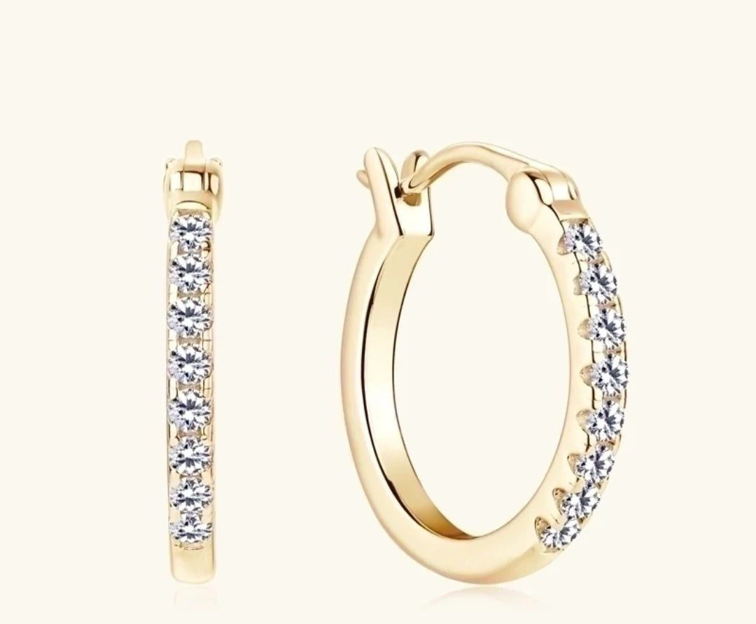 Sterling Silver Round Earrings