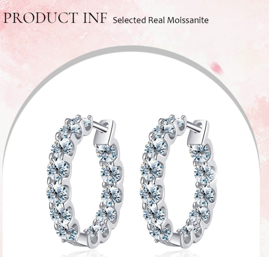 Sterling Silver Round Earrings