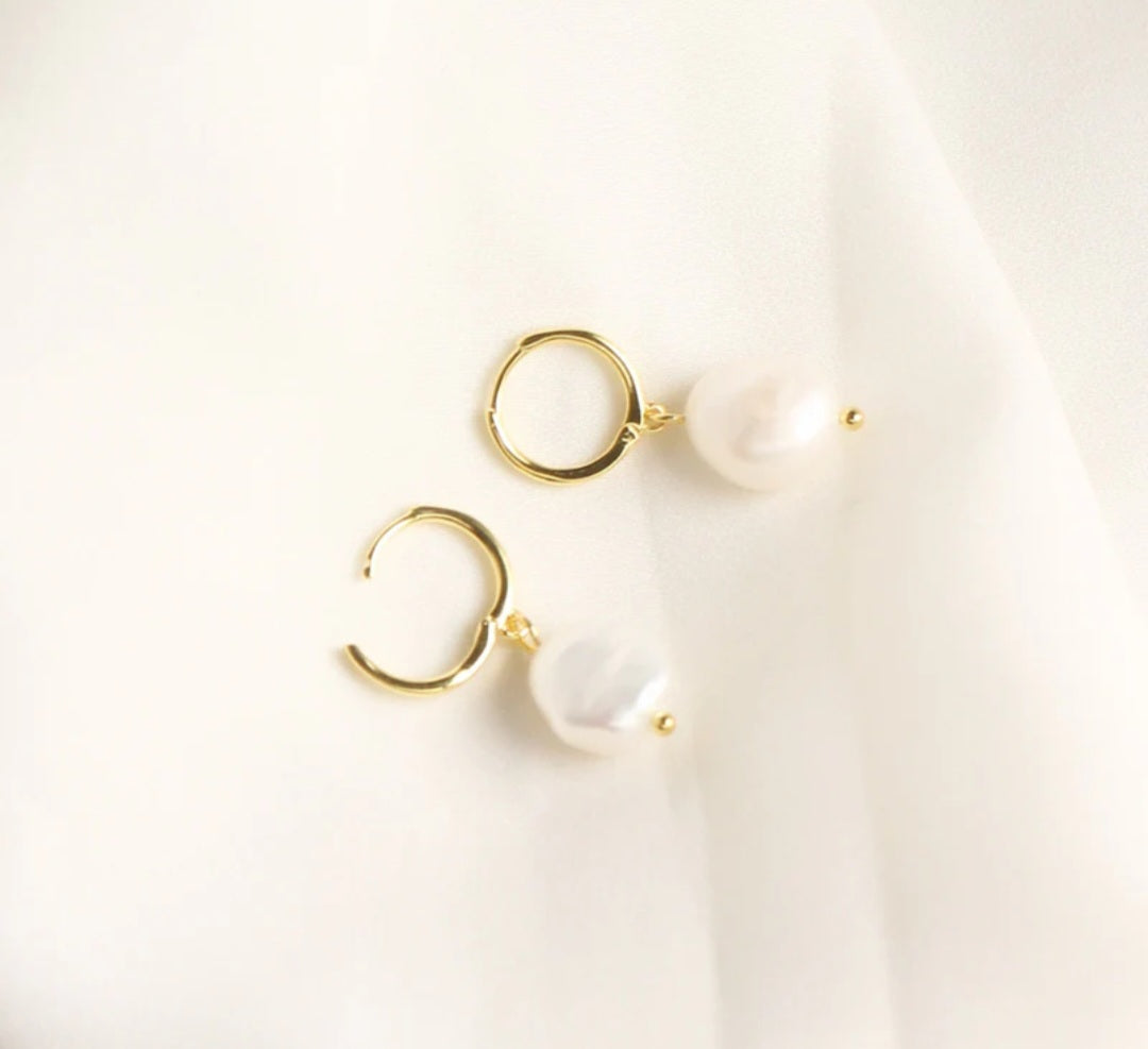 Sterling Silver Pearl Earrings