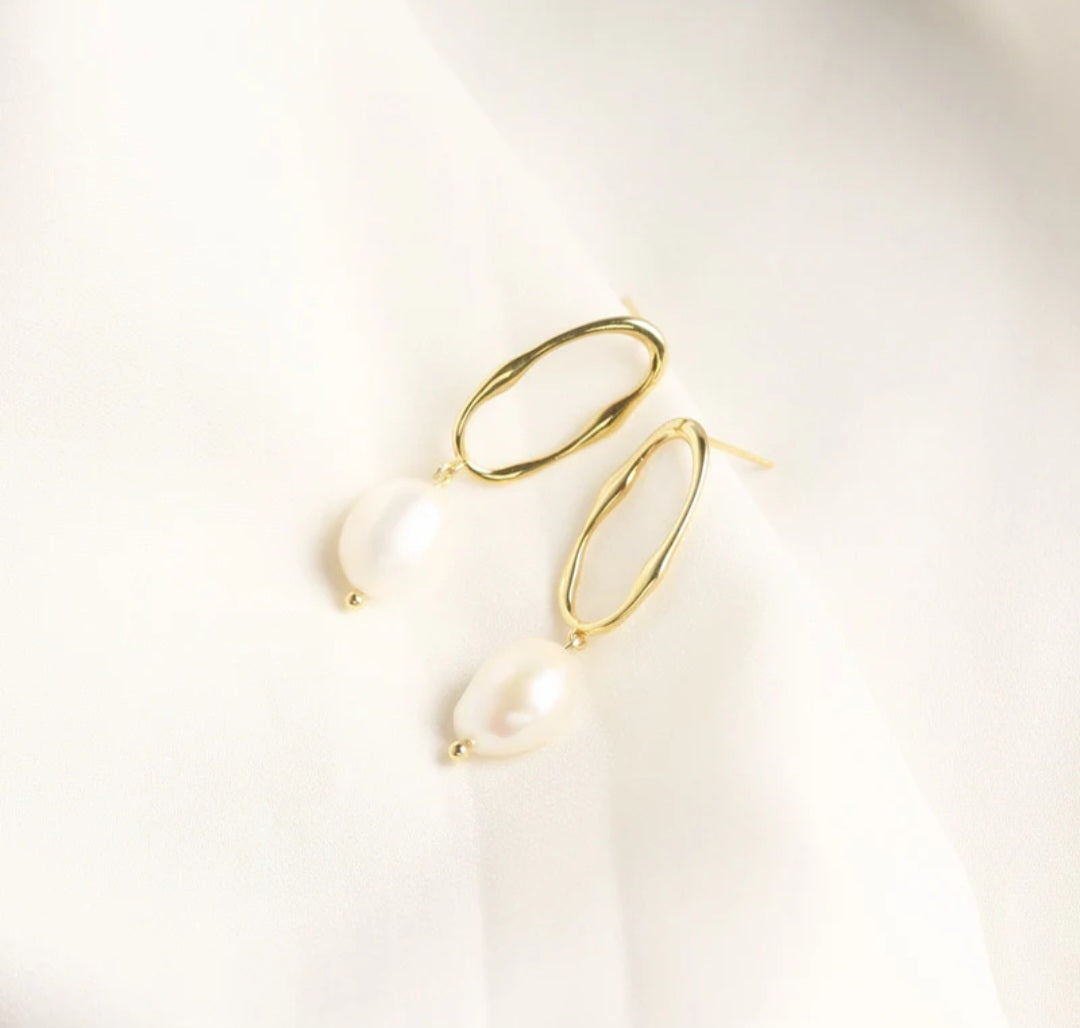 Sterling Silver Pearl Earrings