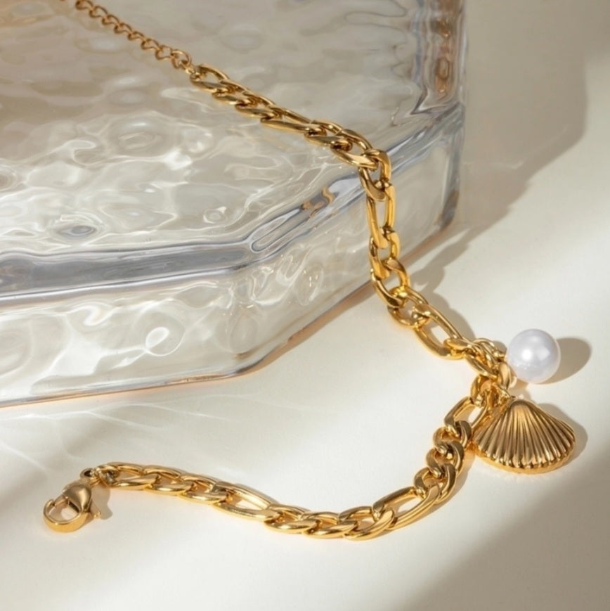 Waterproof Shell,Pearl Bracelet