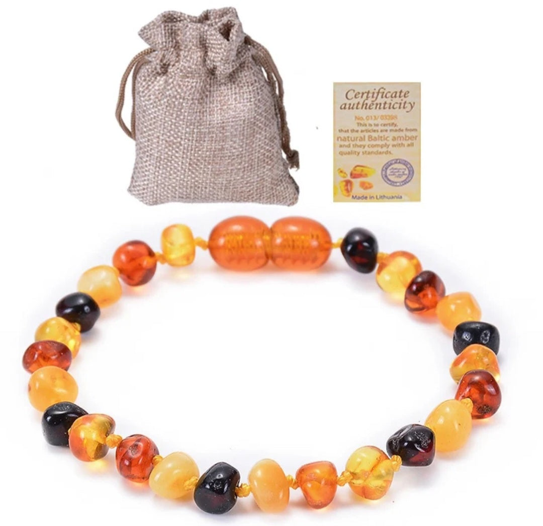 Baby Teething Amber bead Bracelets