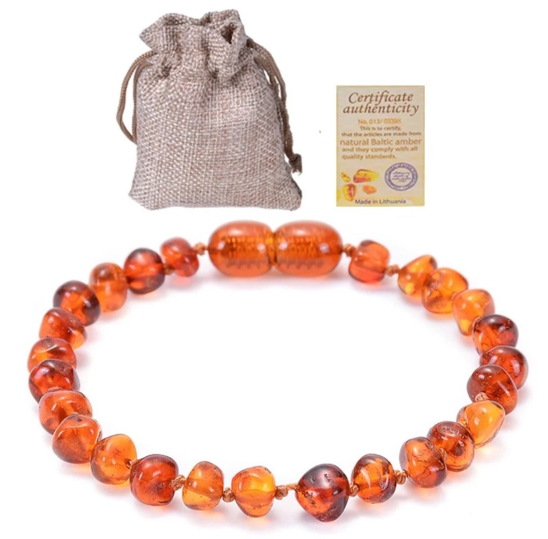 Baby Teething Amber bead Bracelets