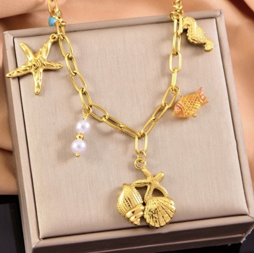The Perfect Beach Charm Necklace