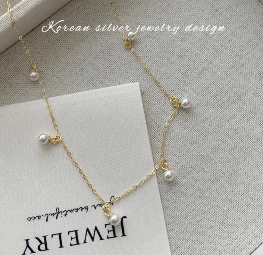 Pearl Necklace & Bracelet