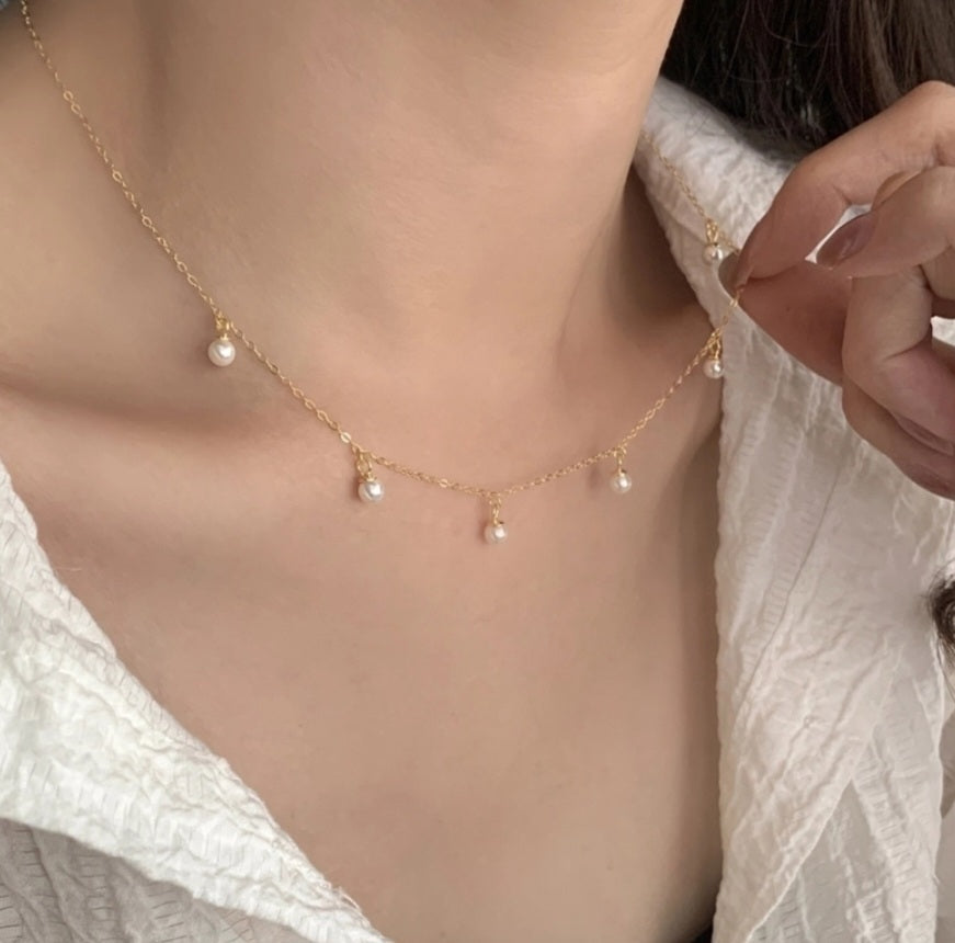 Pearl Necklace & Bracelet