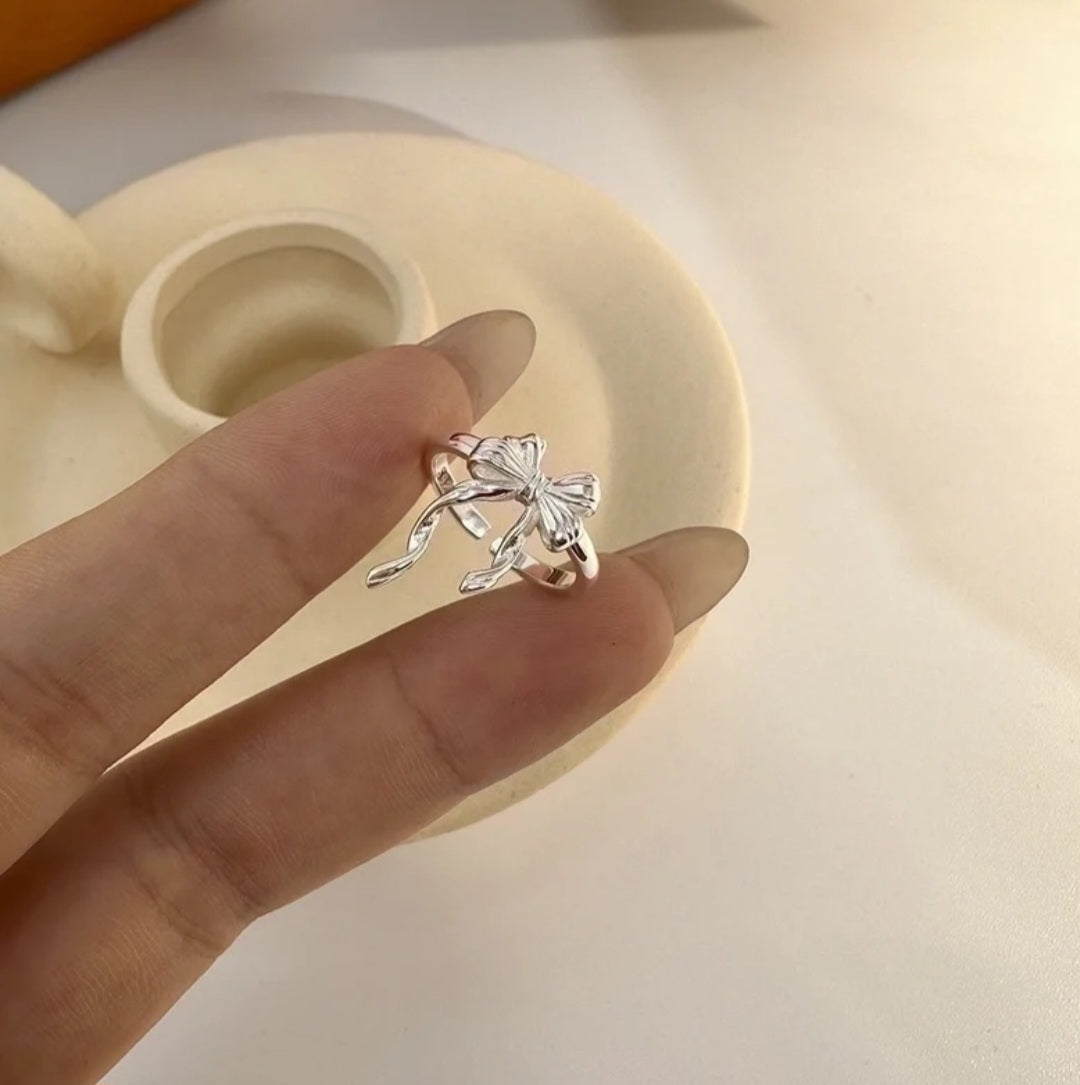 Sterling Silver Bowknot Ring