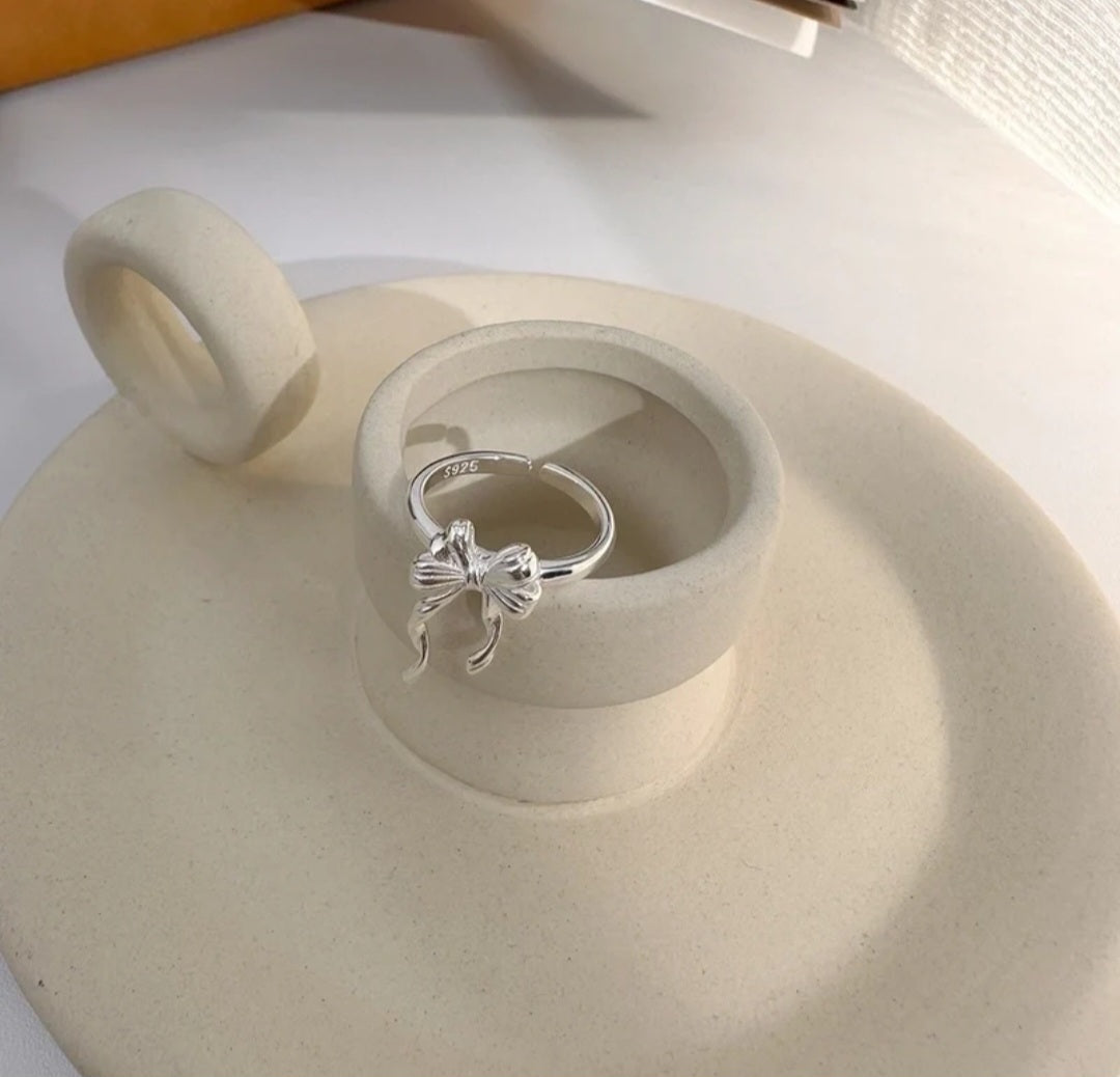 Sterling Silver Bowknot Ring