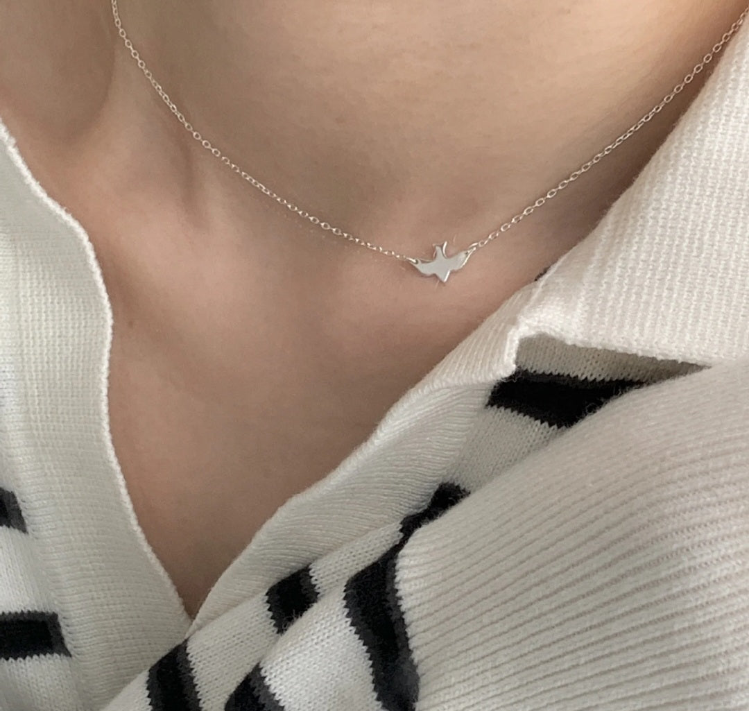Sterling Silver Bird Necklace