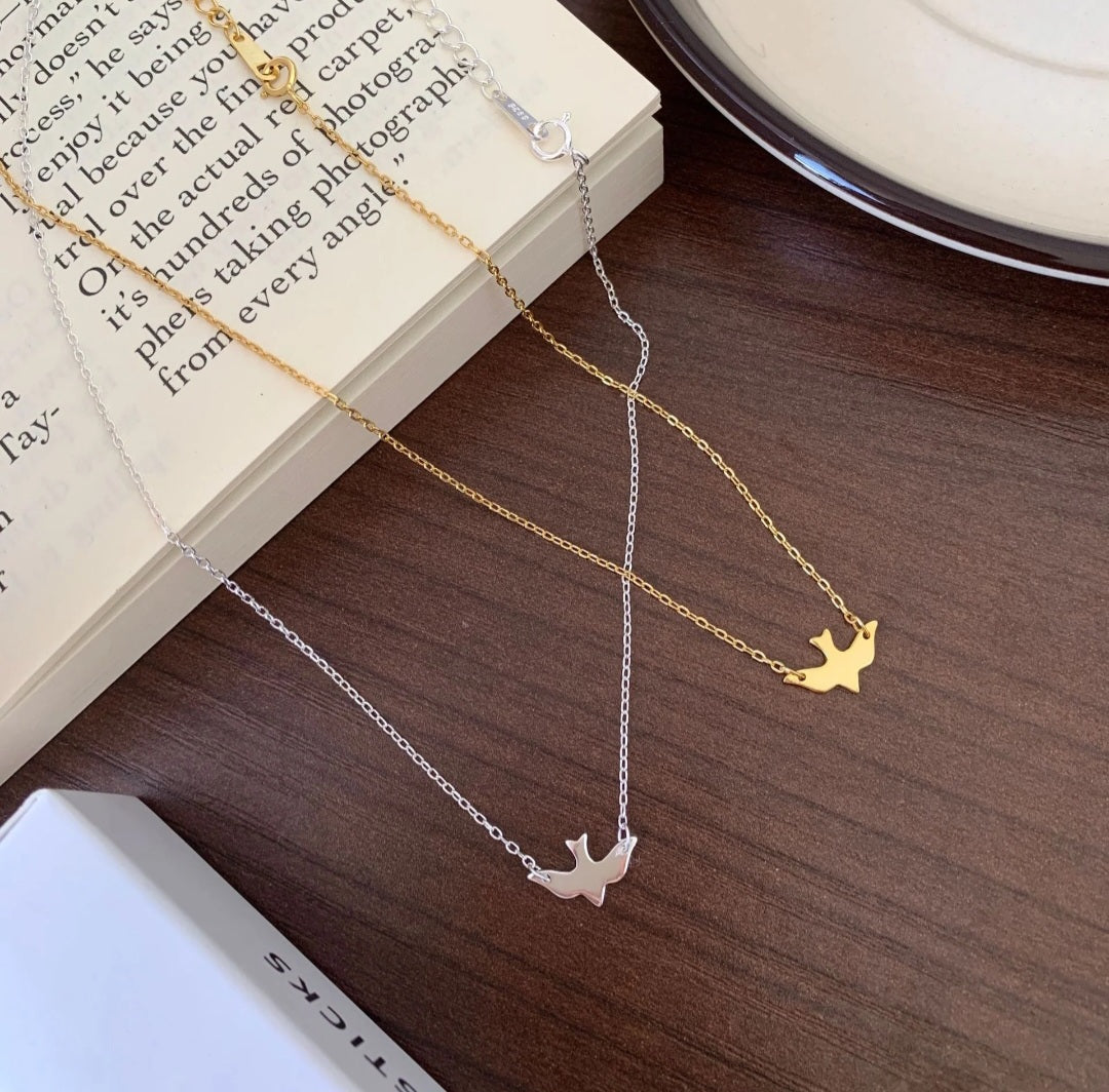 Sterling Silver Bird Necklace
