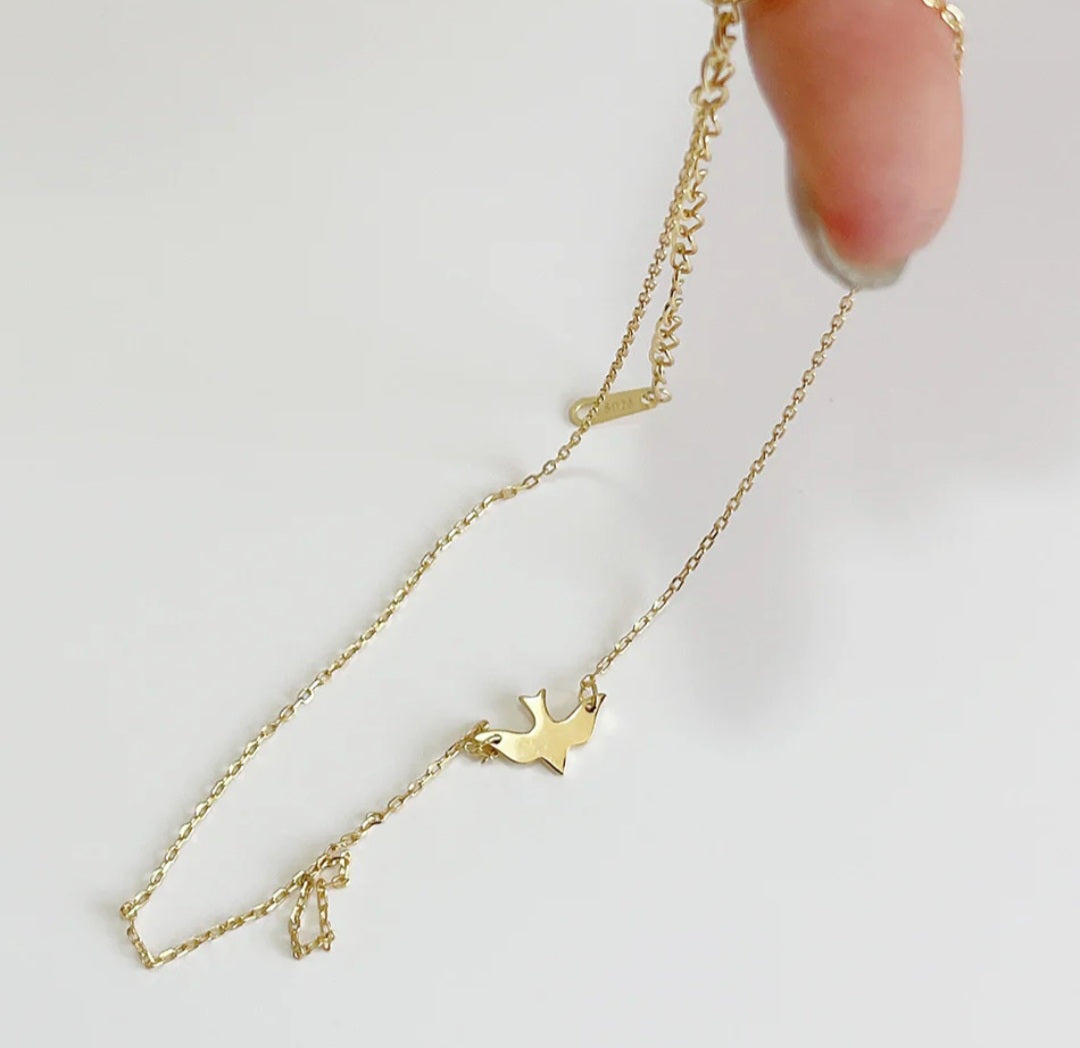 Sterling Silver Bird Necklace